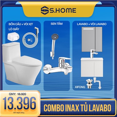 COMBO INAX CÓ TỦ LAVABO MORRIS